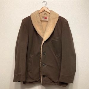 Vintage Sherpa lined oversized jacket